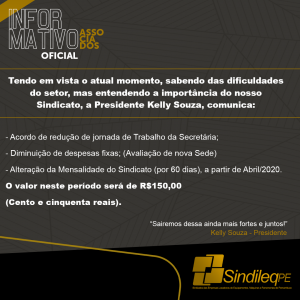 Sindileq-pe propõe mudanças para enfrentamento em momento de Pandemia: