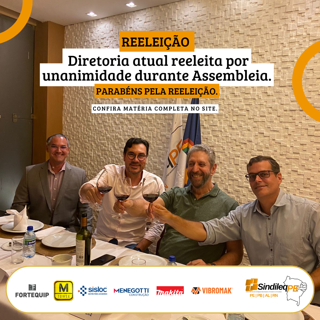 Releição: Diretoria atual reeleita por unanimidade durante Assembleia.